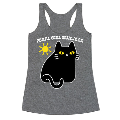 Feral Girl Summer Cat Racerback Tank