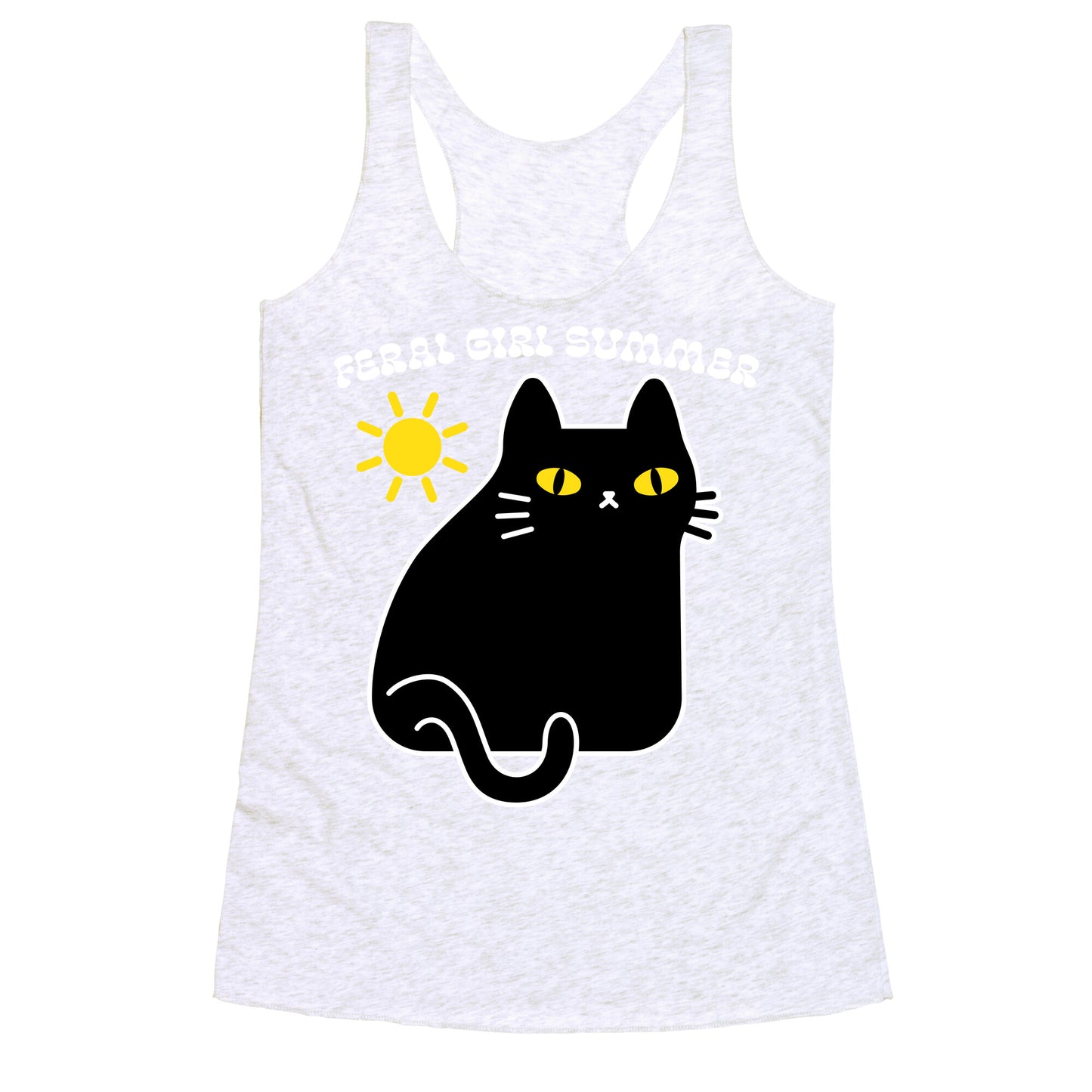 Feral Girl Summer Cat Racerback Tank