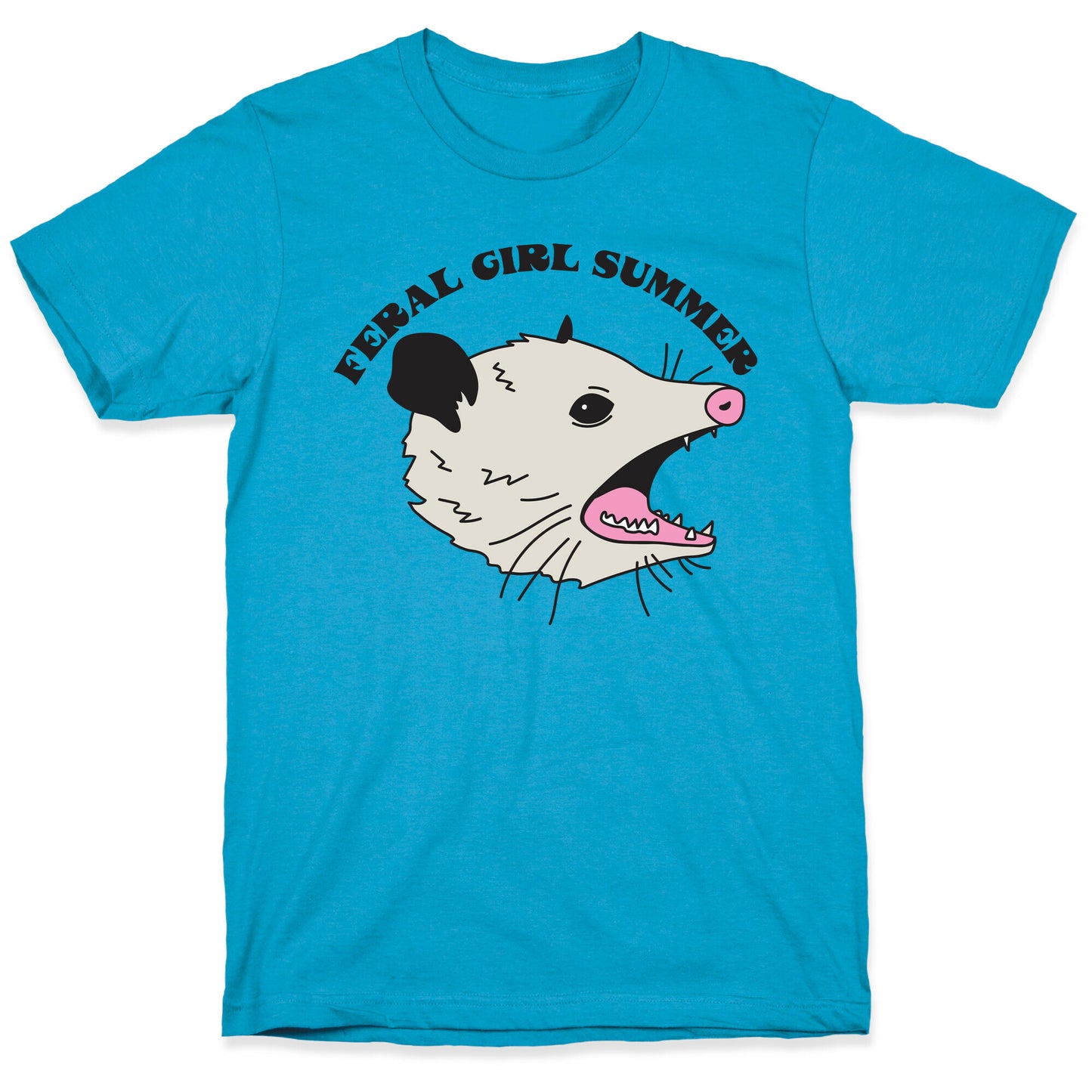 Feral Girl Summer Opossum Unisex Triblend Tee