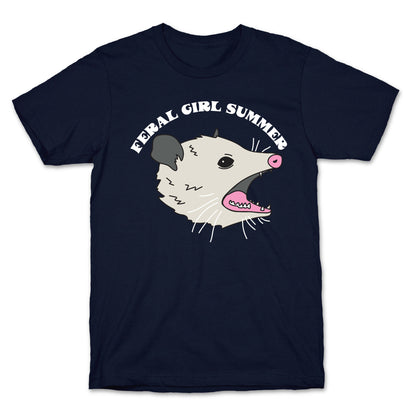 Feral Girl Summer Opossum T-Shirt