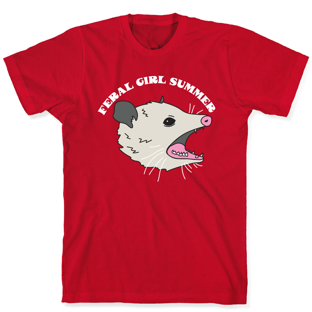 Feral Girl Summer Opossum T-Shirt