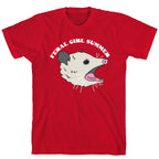 Feral Girl Summer Opossum T-Shirt