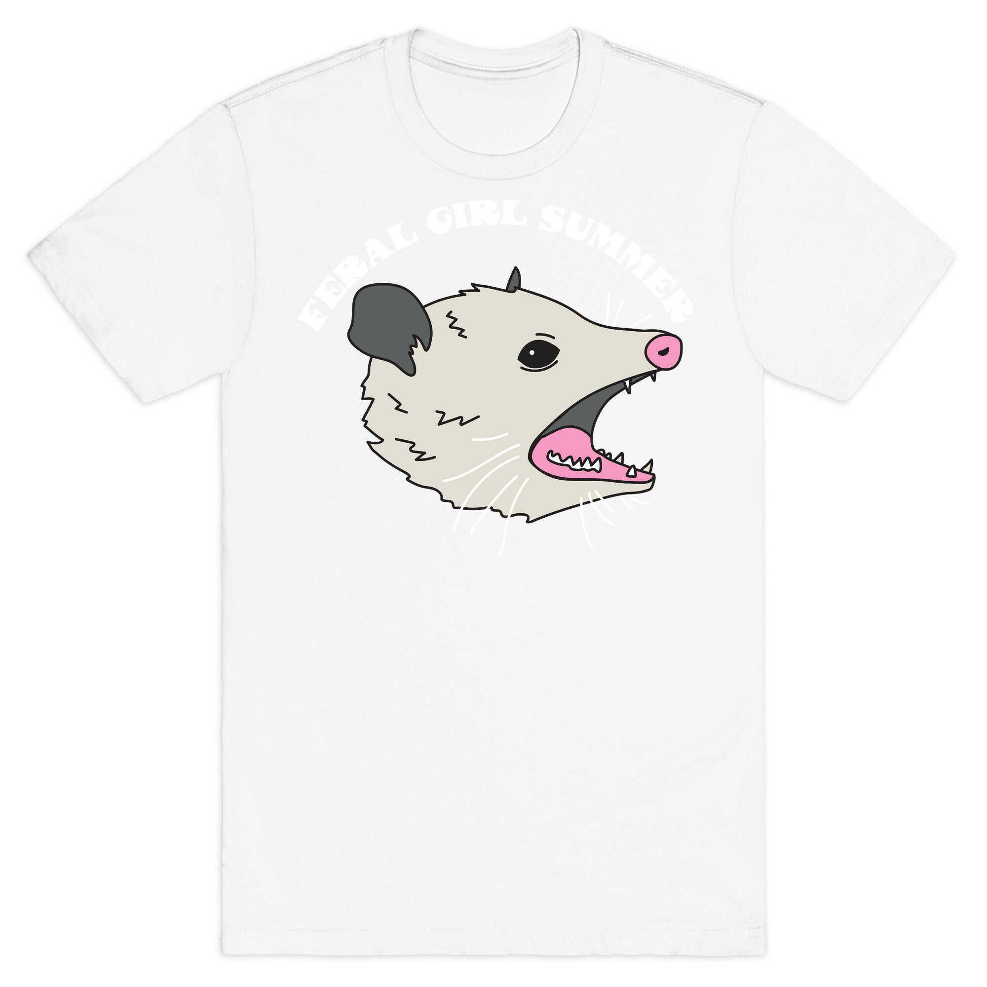 Feral Girl Summer Opossum T-Shirt