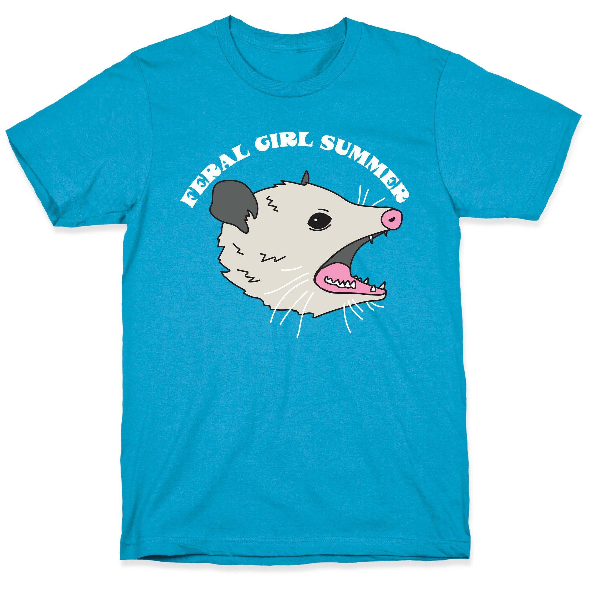 Feral Girl Summer Opossum Unisex Triblend Tee