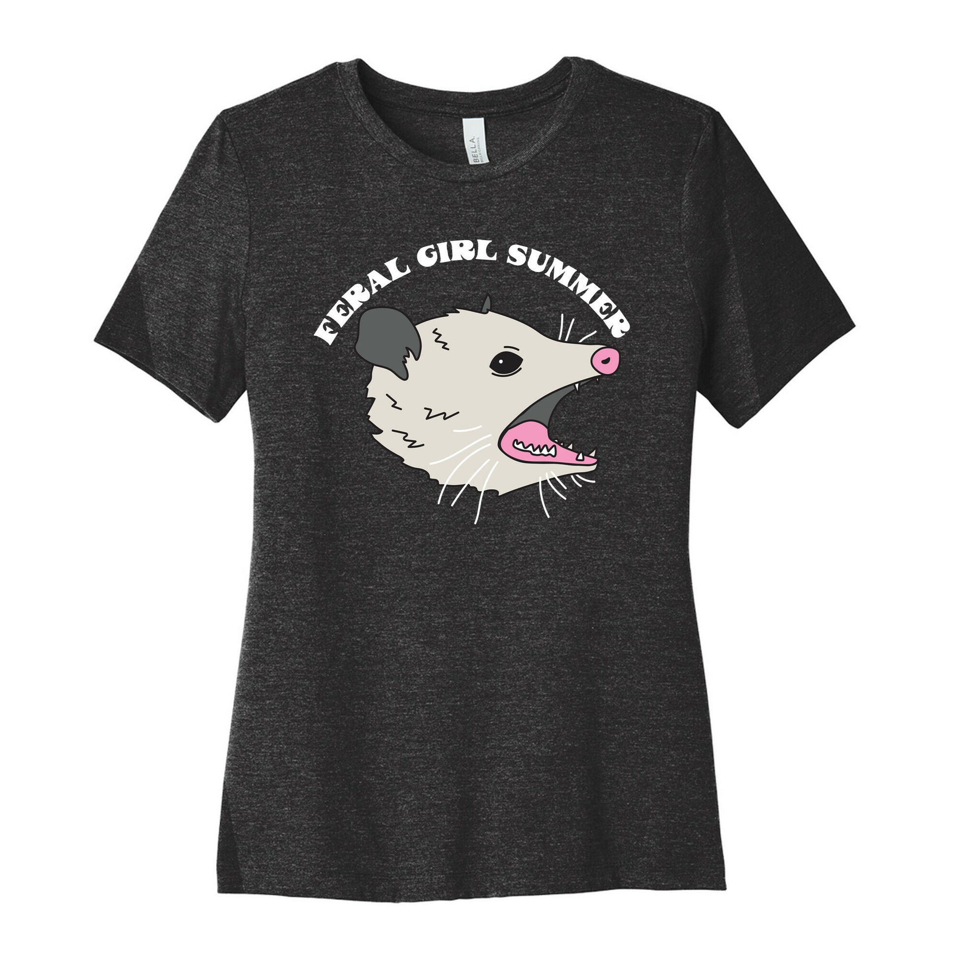 Feral Girl Summer Opossum Women's Cotton Tee