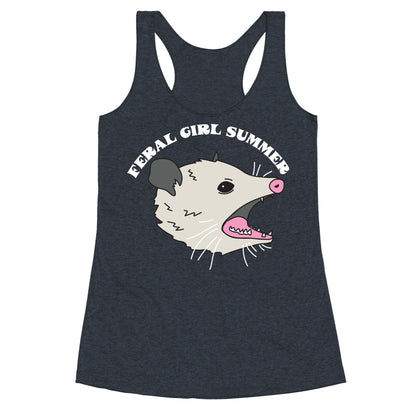 Feral Girl Summer Opossum Racerback Tank