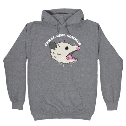 Feral Girl Summer Opossum Hoodie