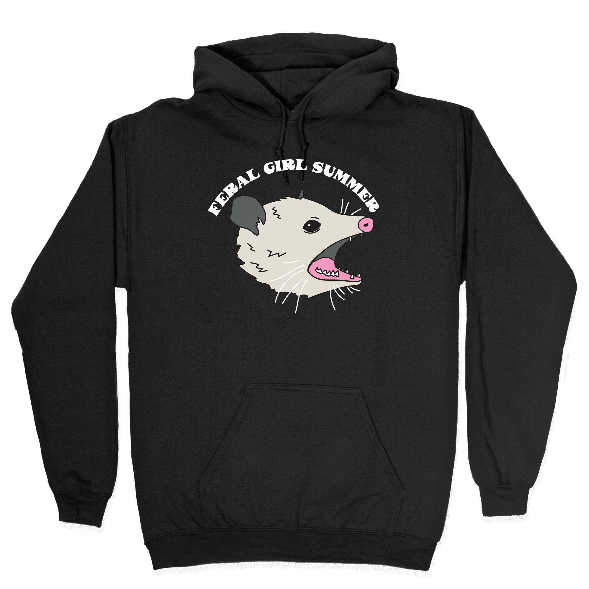 Feral Girl Summer Opossum Hoodie