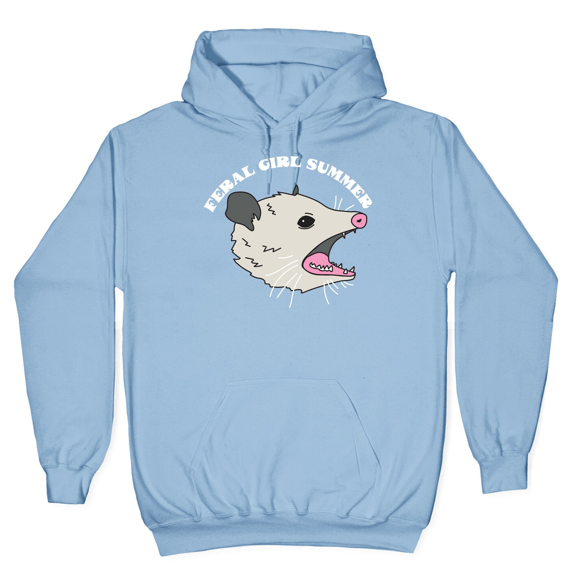 Feral Girl Summer Opossum Hoodie