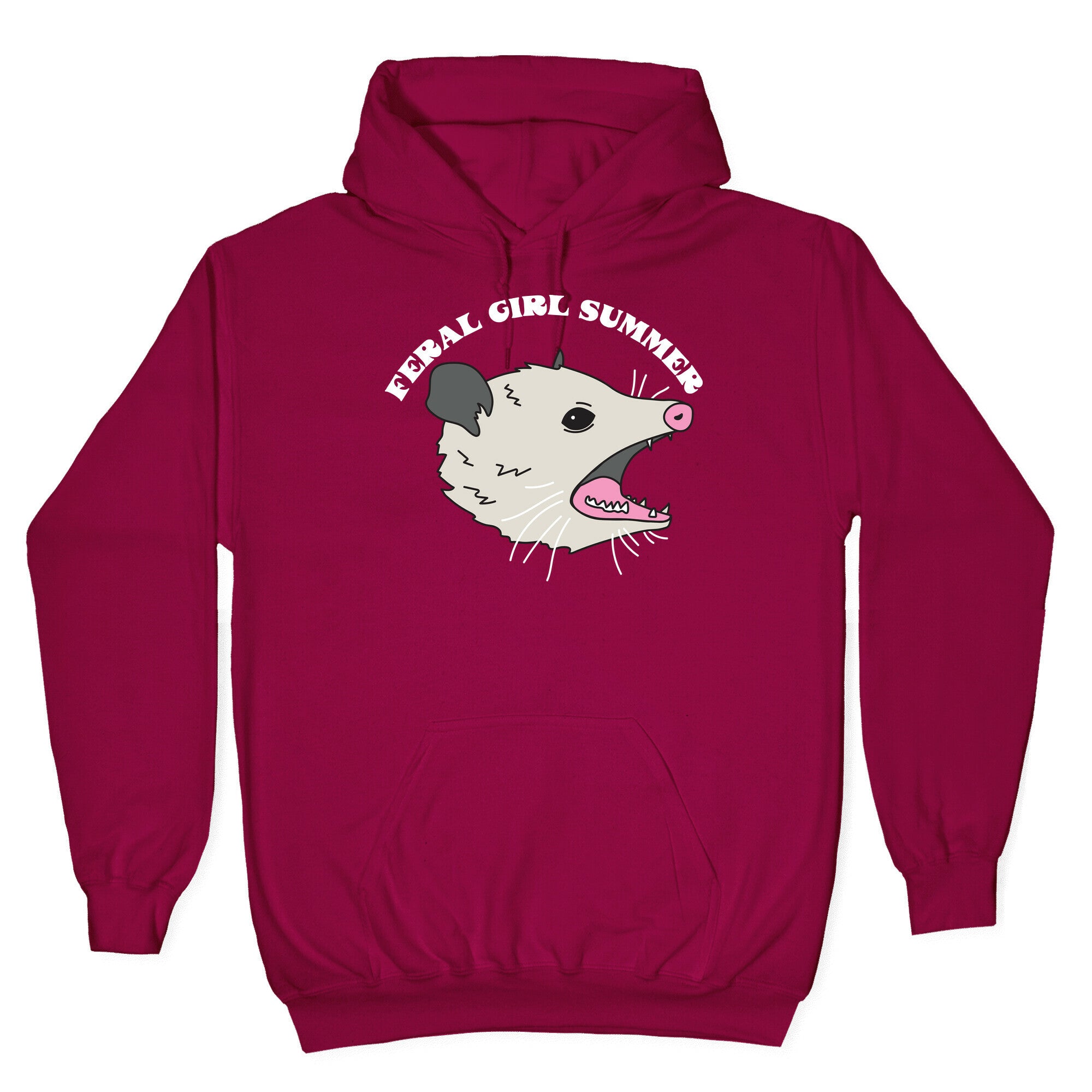 Feral Girl Summer Opossum Hoodie