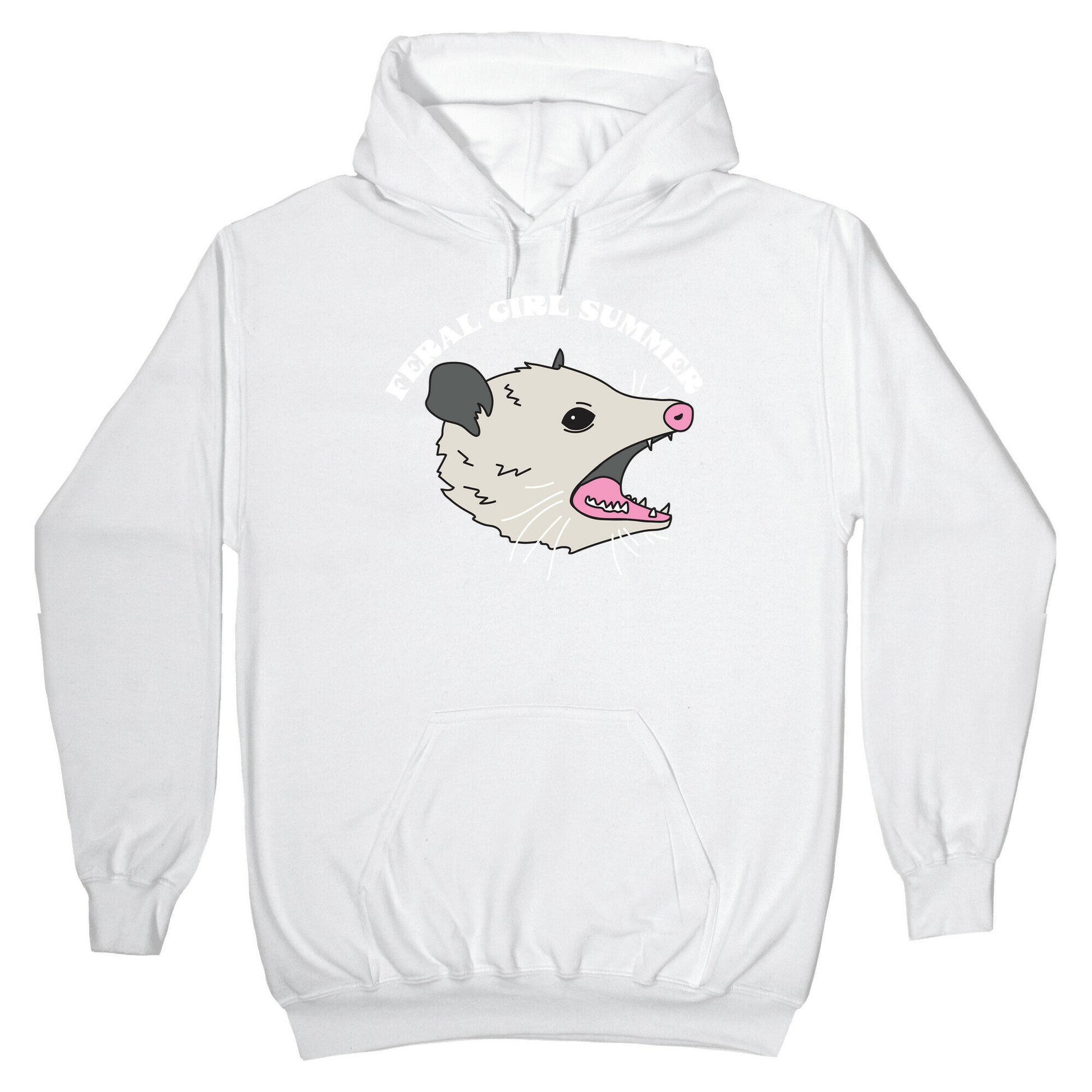 Feral Girl Summer Opossum Hoodie