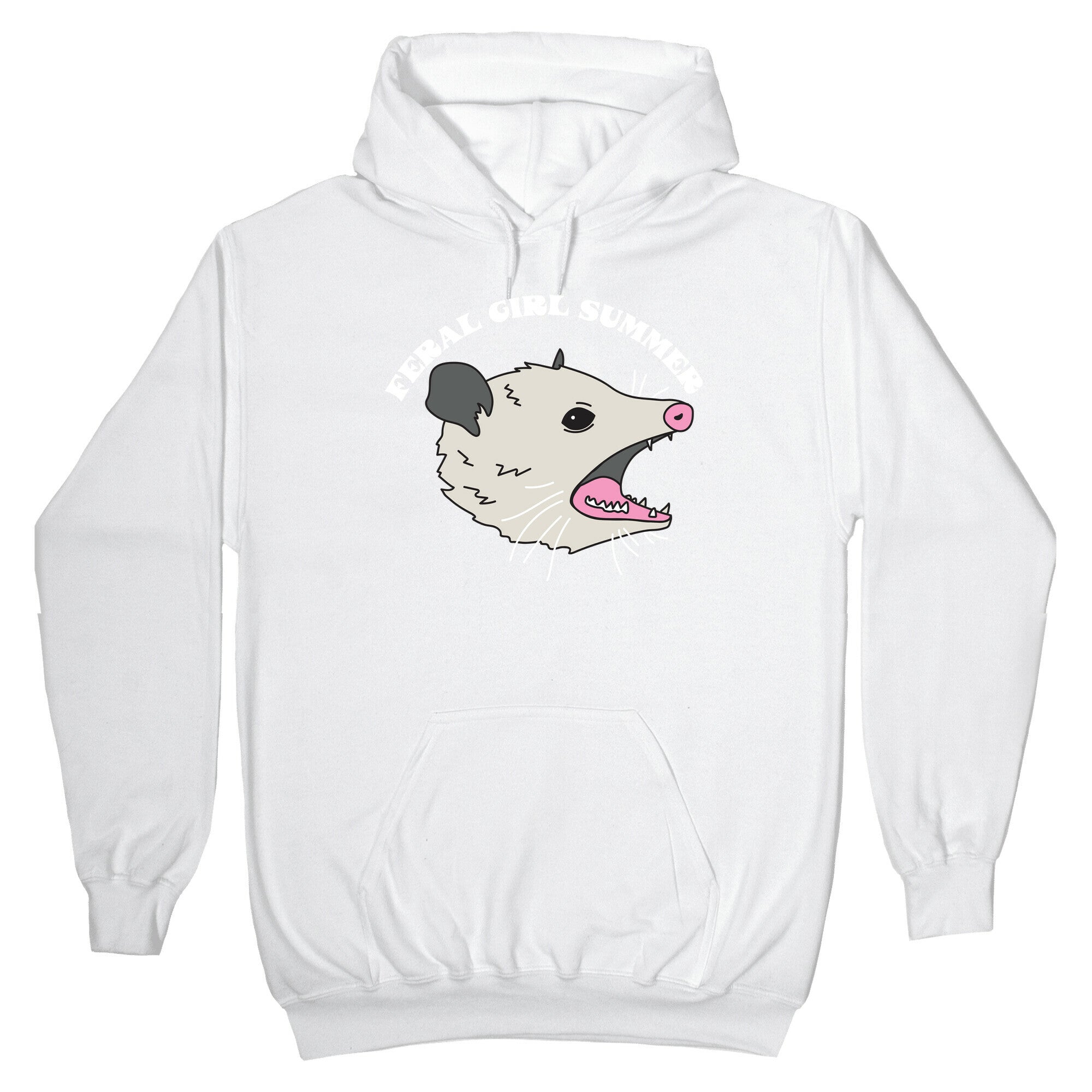 Feral Girl Summer Opossum Hoodie