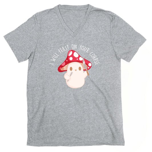 I Will Feast On Your Corpse Mushroom V-Neck