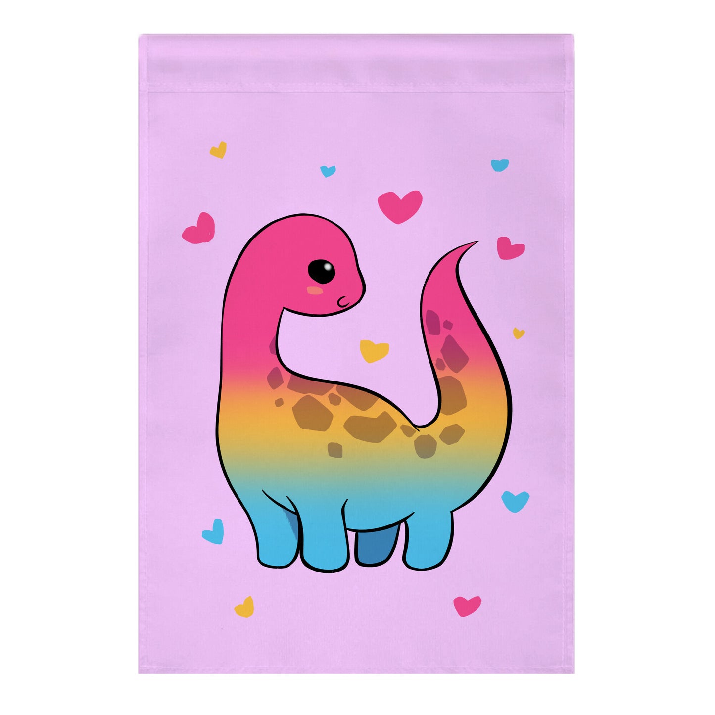 Pansexual-Dino Garden Flag