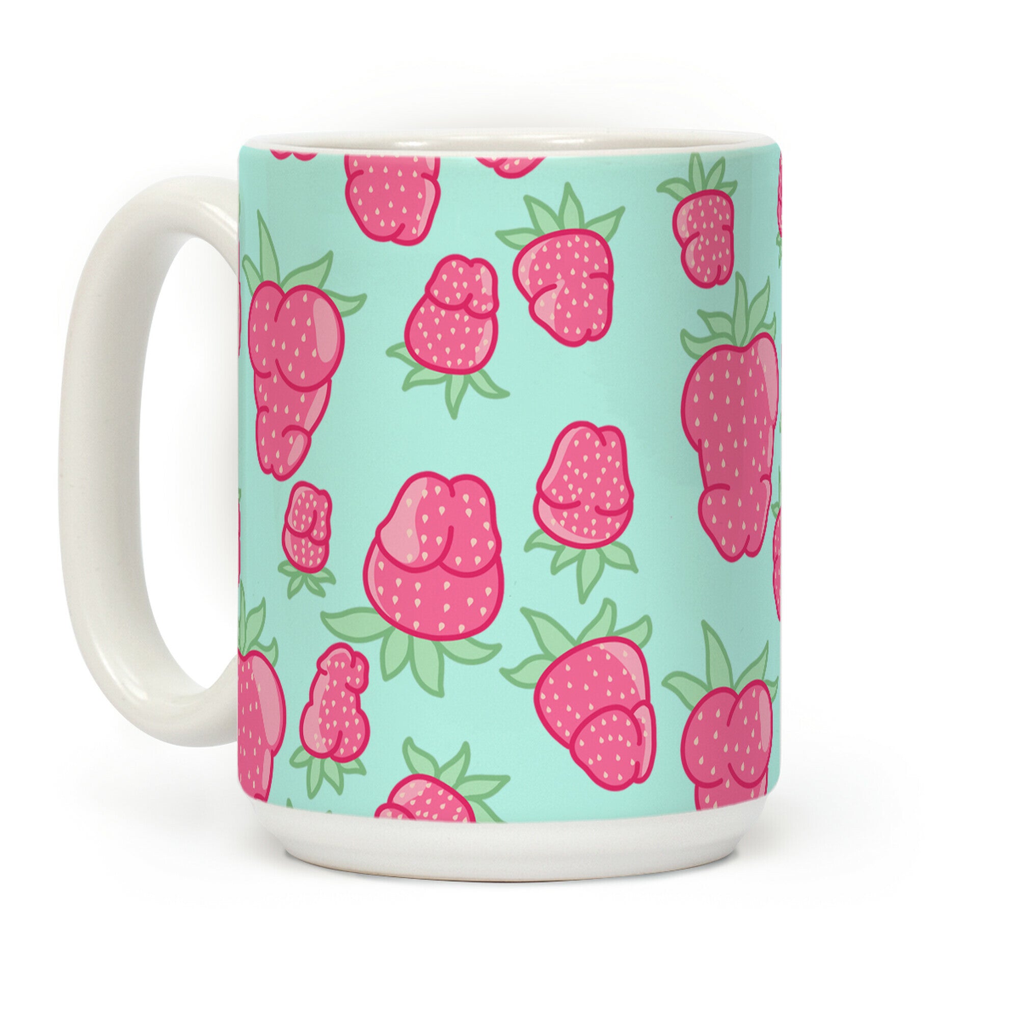 Strawberry Peens Pattern Coffee Mug