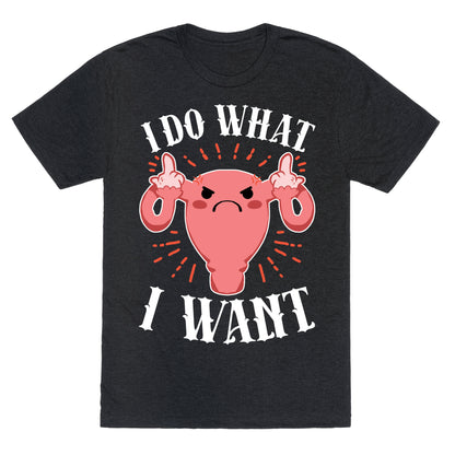 I Do What I Want Uterus Unisex Triblend Tee