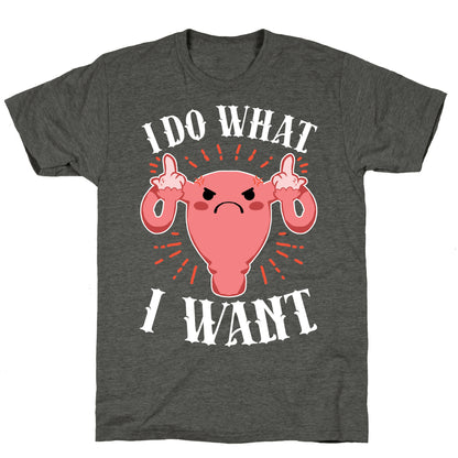 I Do What I Want Uterus Unisex Triblend Tee