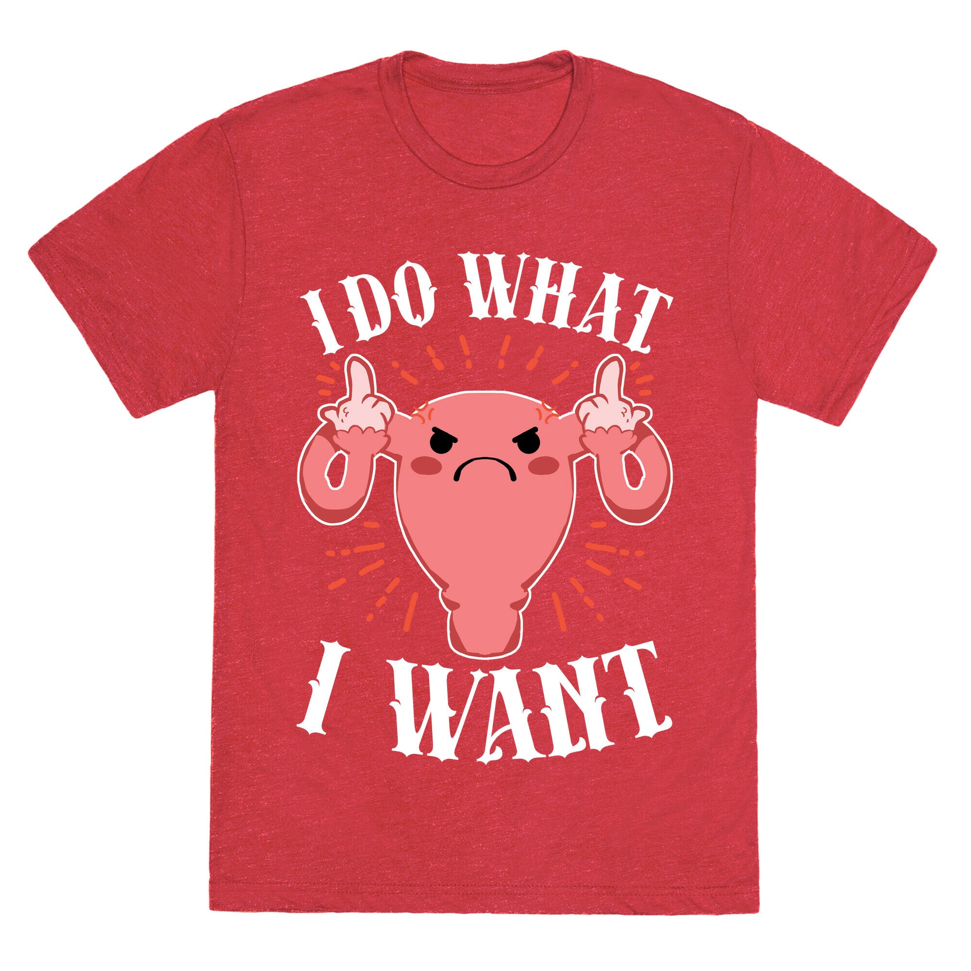 I Do What I Want Uterus Unisex Triblend Tee
