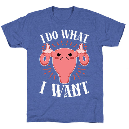 I Do What I Want Uterus Unisex Triblend Tee