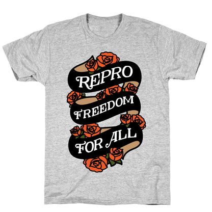 Repro Freedom For All Roses and Ribbon T-Shirt