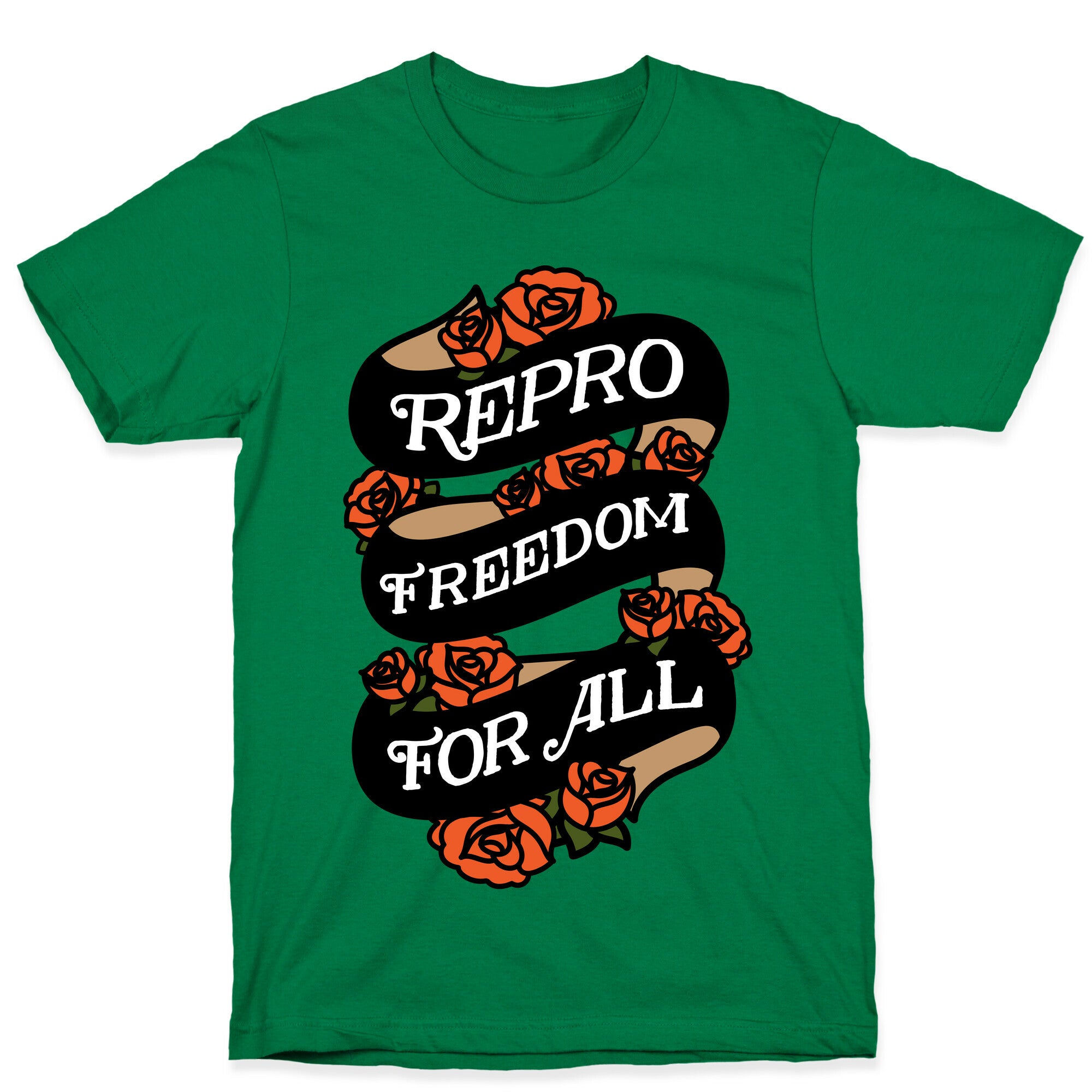 Repro Freedom For All Roses and Ribbon T-Shirt