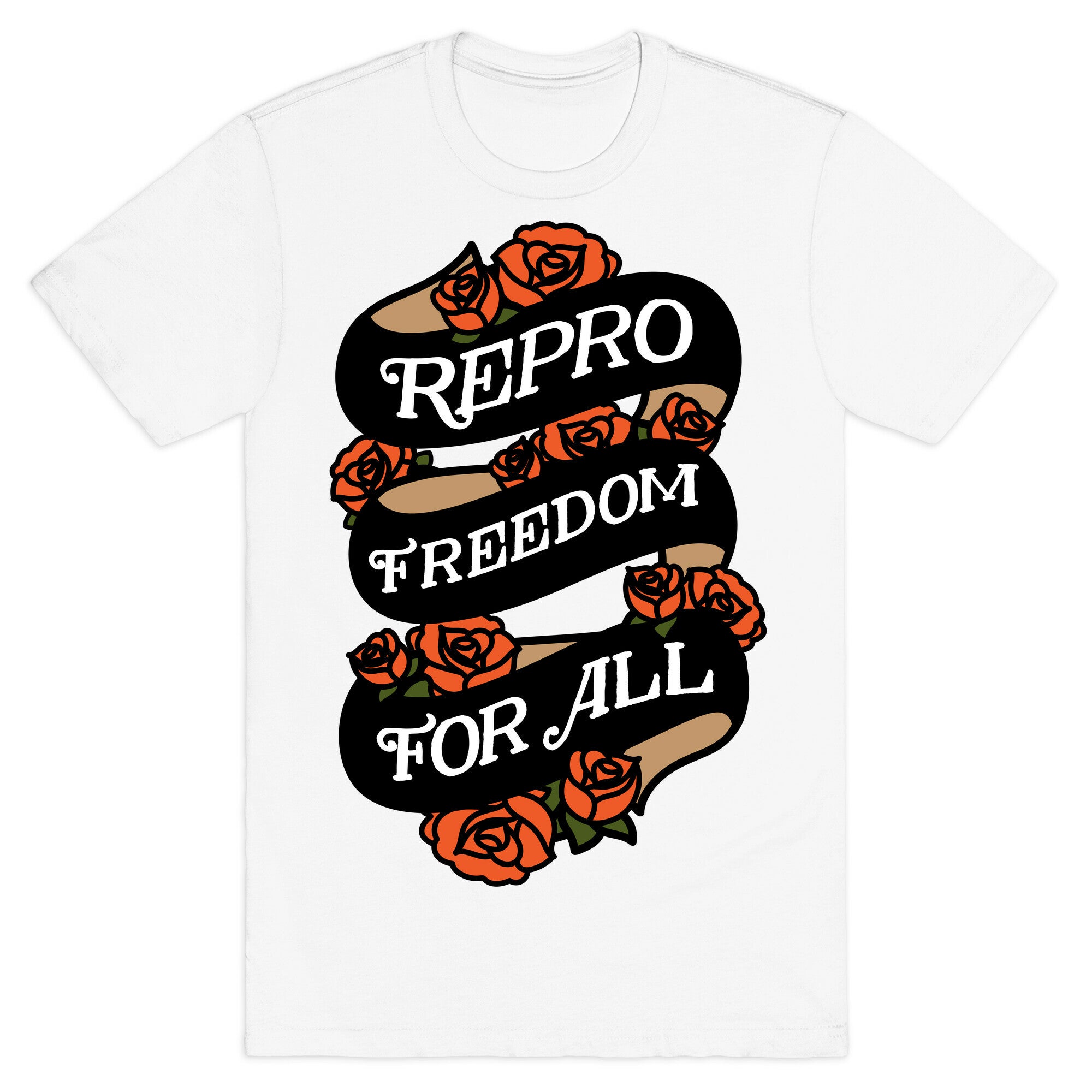 Repro Freedom For All Roses and Ribbon T-Shirt