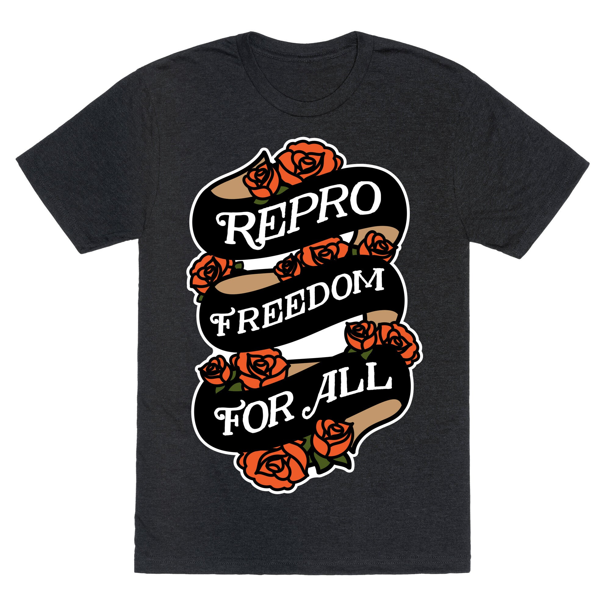 Repro Freedom For All Roses and Ribbon Unisex Triblend Tee