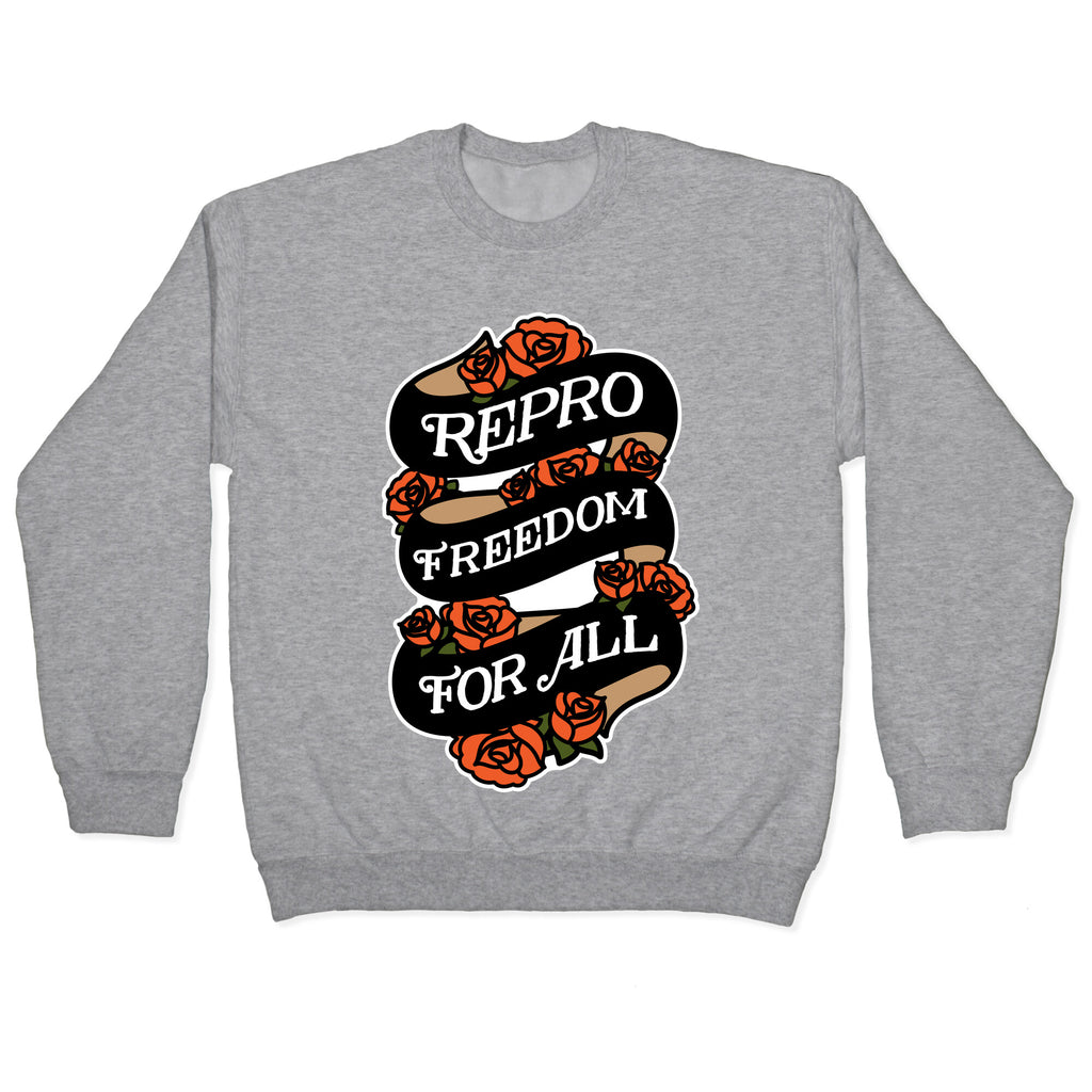 Repro Freedom For All Roses and Ribbon Crewneck Sweatshirt