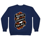 Repro Freedom For All Roses and Ribbon Crewneck Sweatshirt