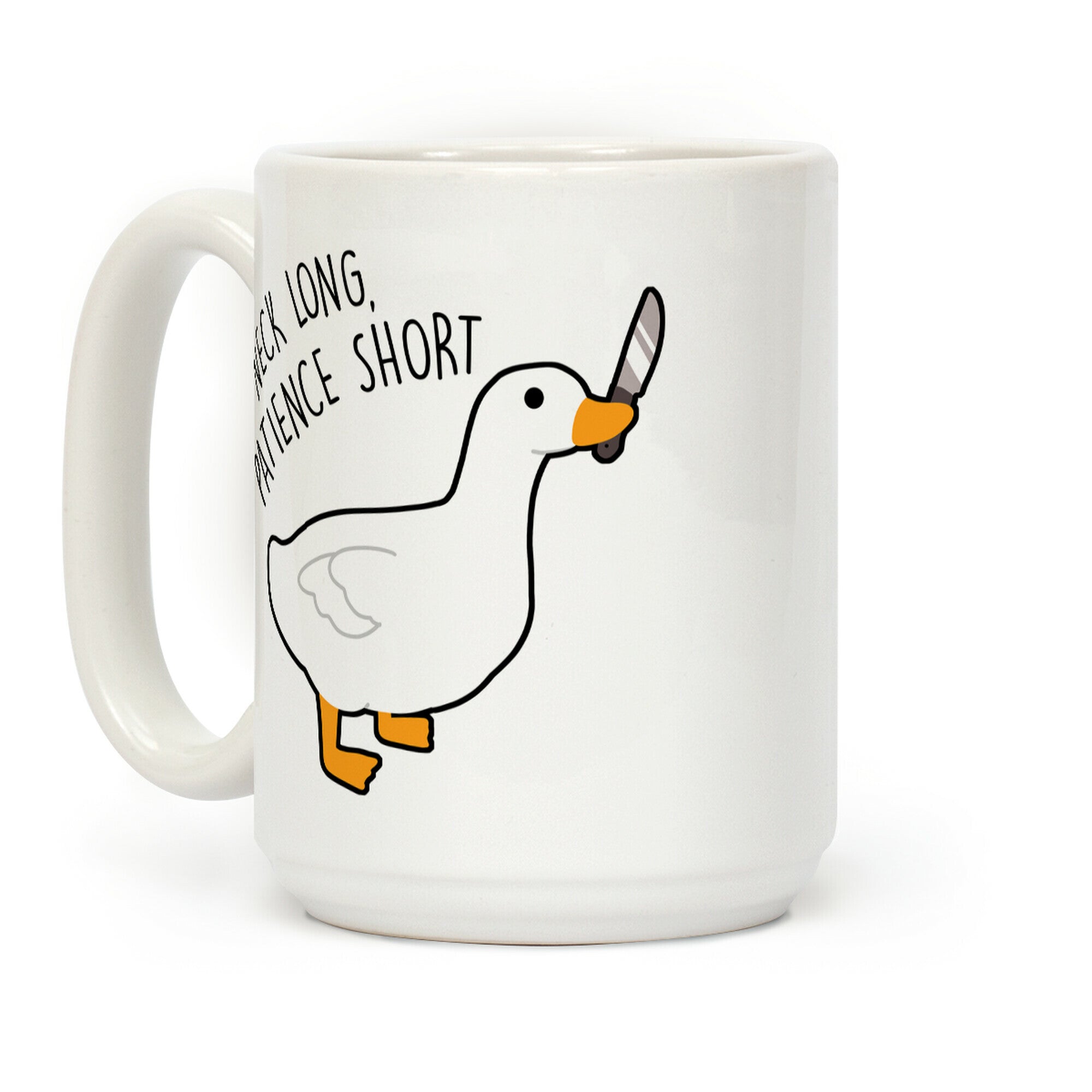 Neck Long, Patience Short Goose Coffee Mug