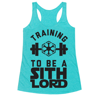 Training To Be A Sith Lord Racerback Tank