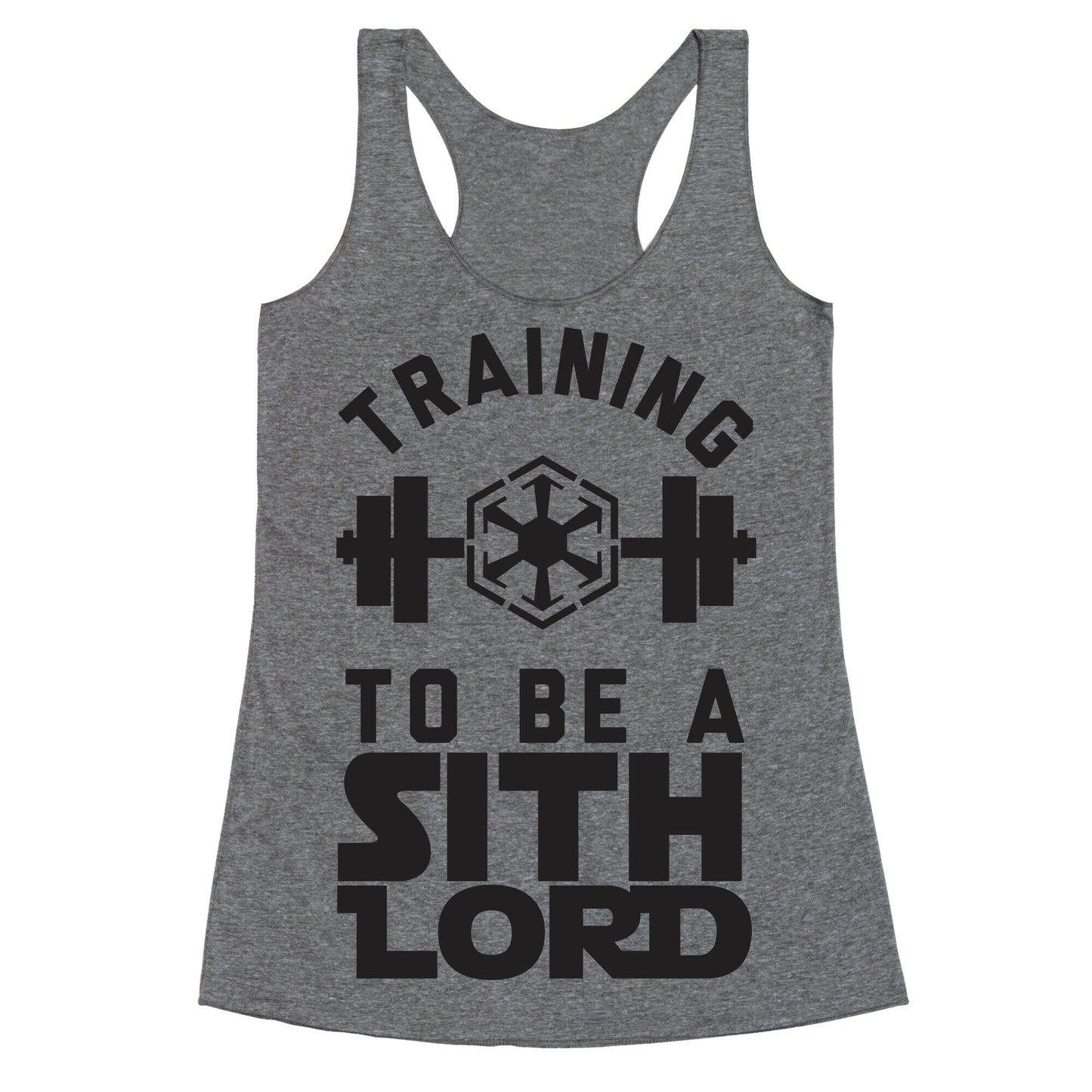 Training To Be A Sith Lord Racerback Tank