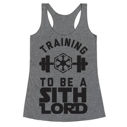 Training To Be A Sith Lord Racerback Tank