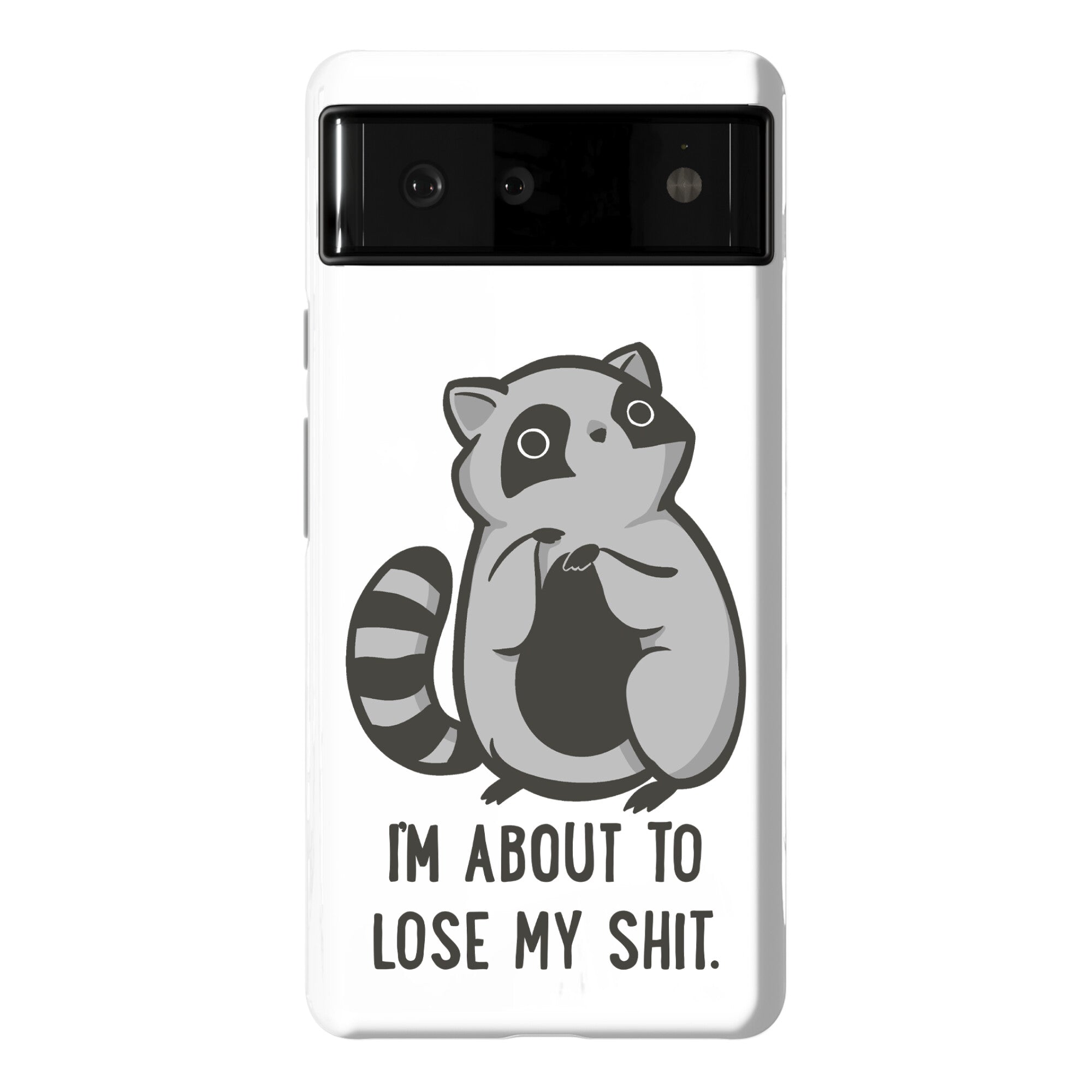 I'm About To Lose My Shit Raccoon Phone Case