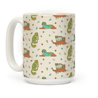 Cats Wearing Dinosaur Costumes Coffee Mug