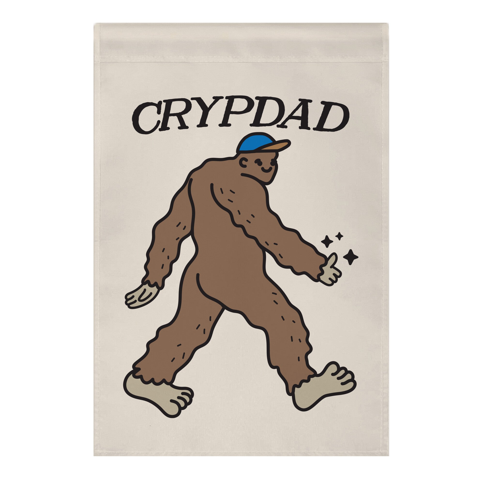 Crypdad Sasquatch Garden Flag