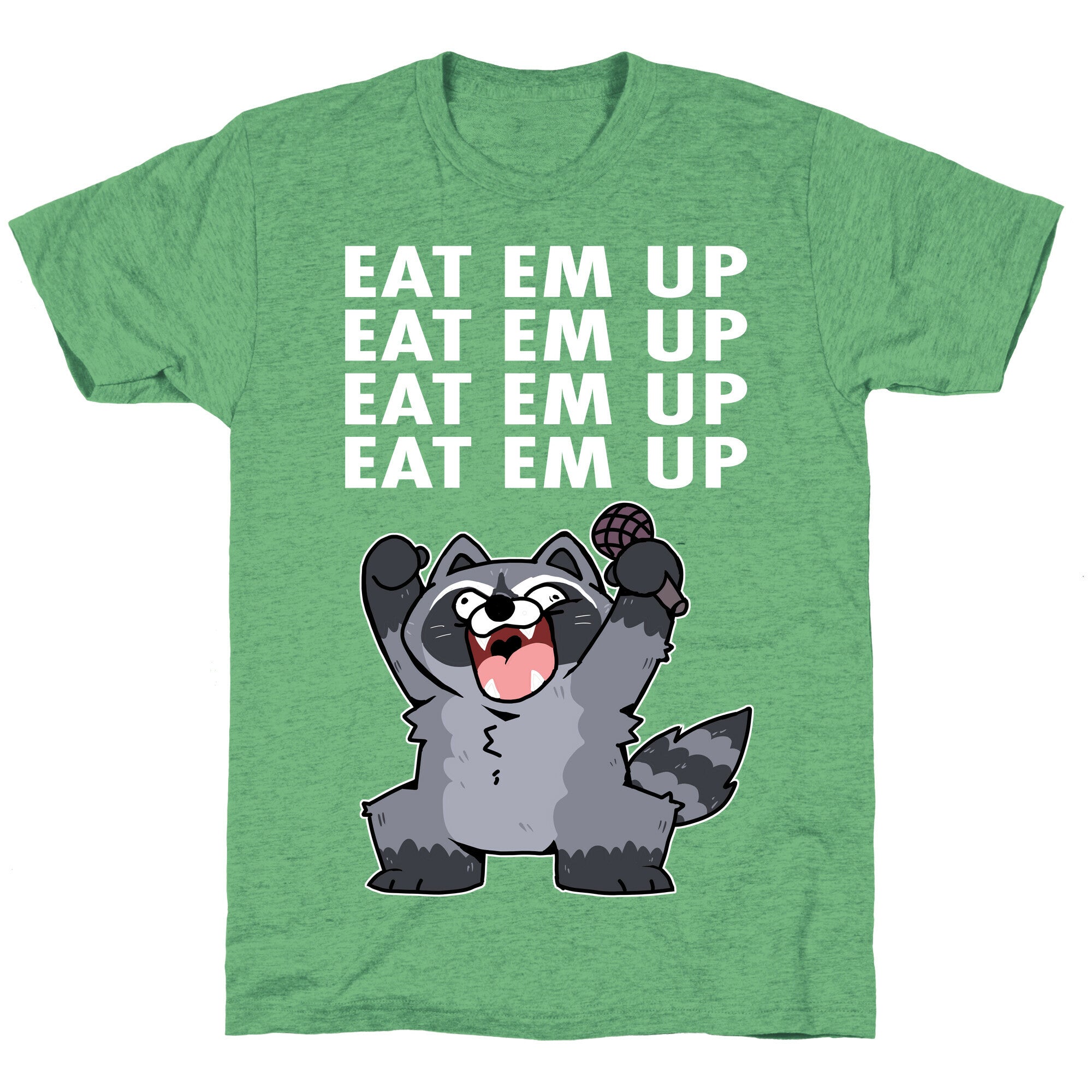 Misery x CPR x Eat Em Up, Eat Em Up Raccoon Unisex Triblend Tee