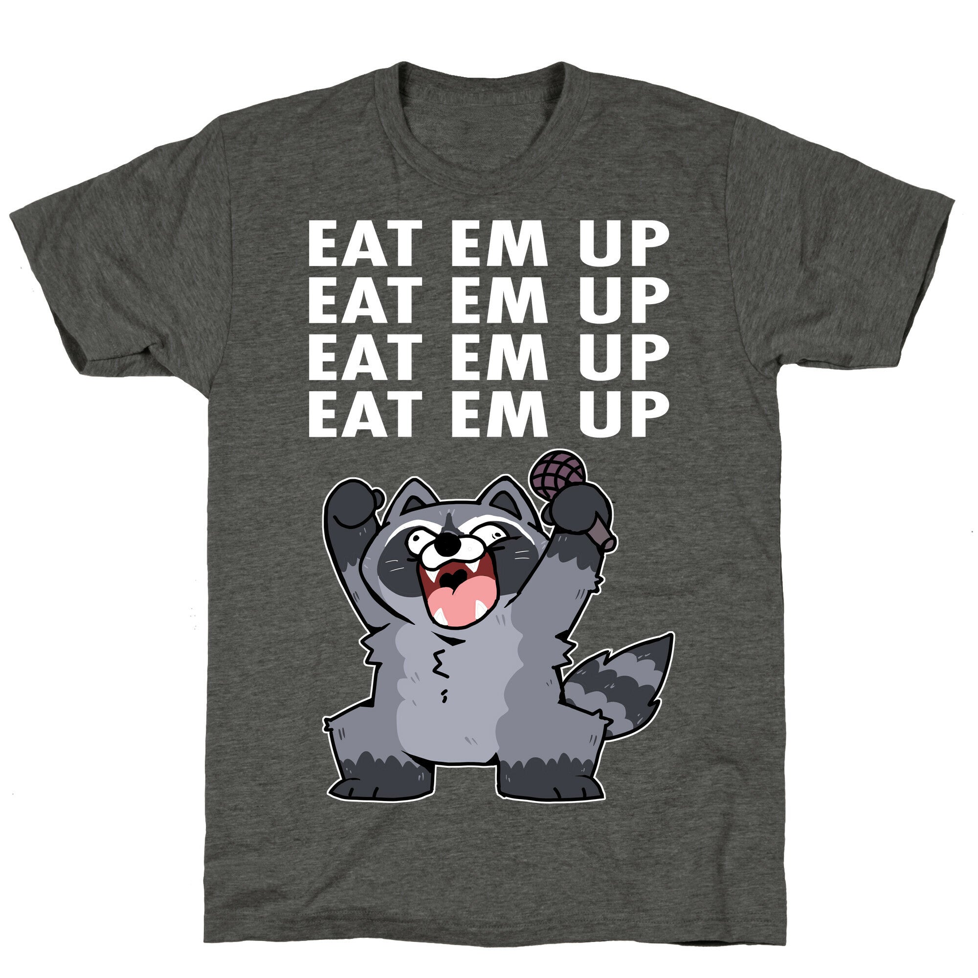 Misery x CPR x Eat Em Up, Eat Em Up Raccoon Unisex Triblend Tee