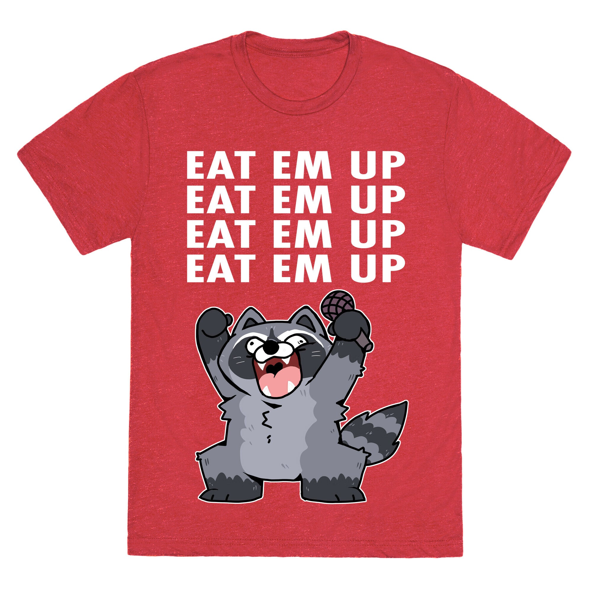 Misery x CPR x Eat Em Up, Eat Em Up Raccoon Unisex Triblend Tee