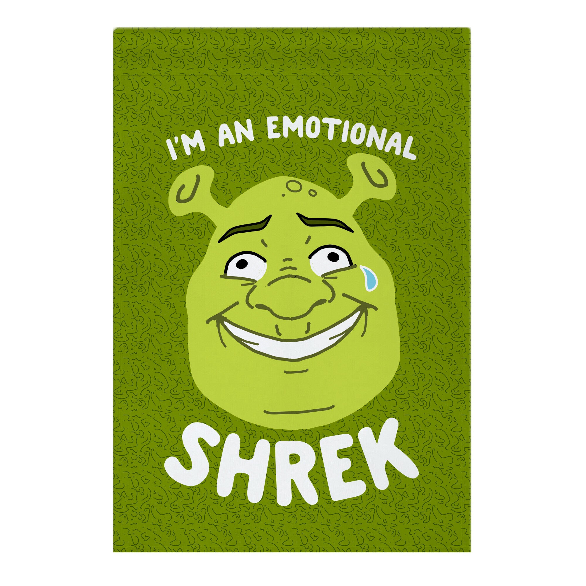 I'm an Emotional Shrek Garden Flag