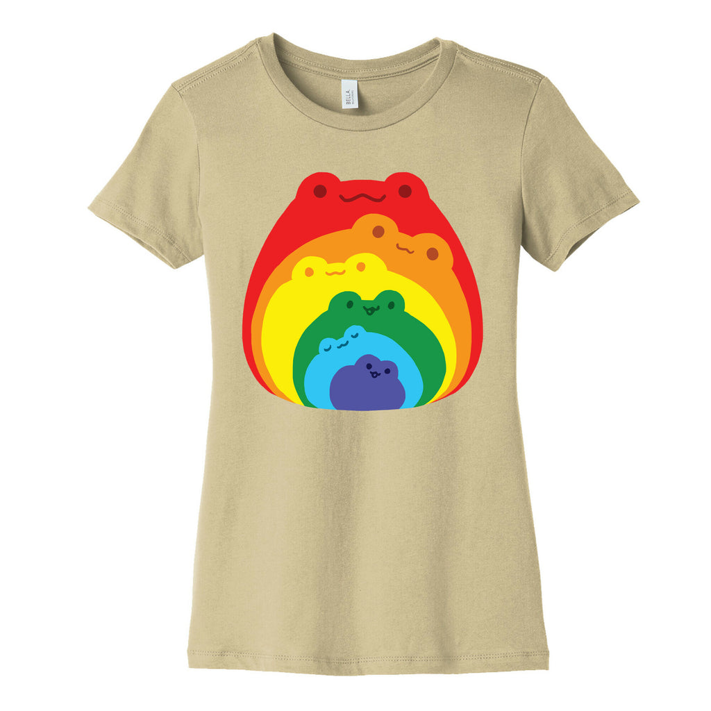 Frogs In Frogs In Frogs Rainbow Women's Cotton Tee