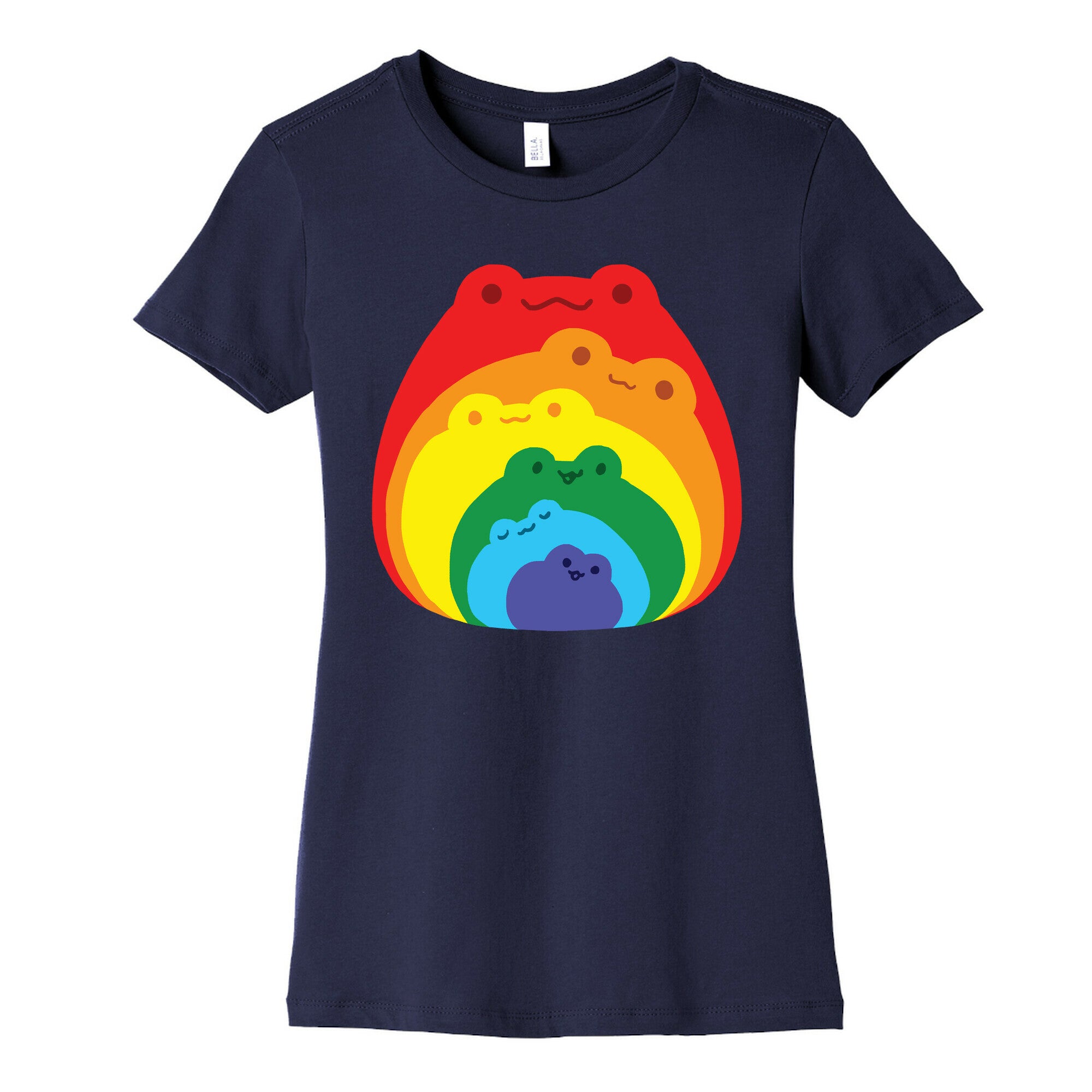 Frogs In Frogs In Frogs Rainbow Women's Cotton Tee