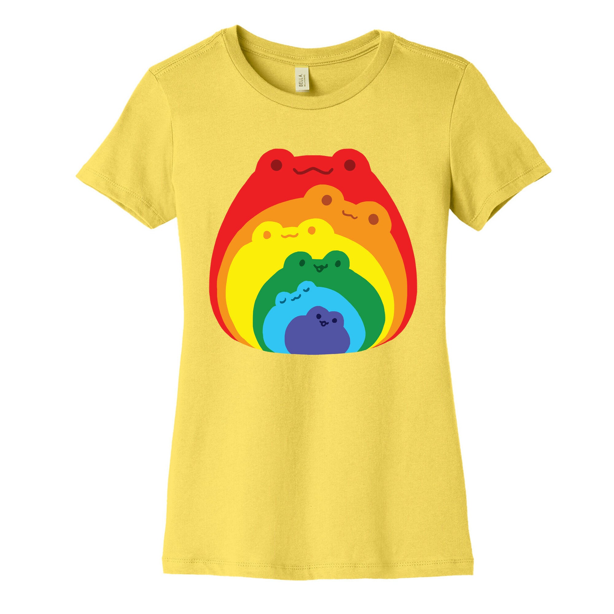 Frogs In Frogs In Frogs Rainbow Women's Cotton Tee