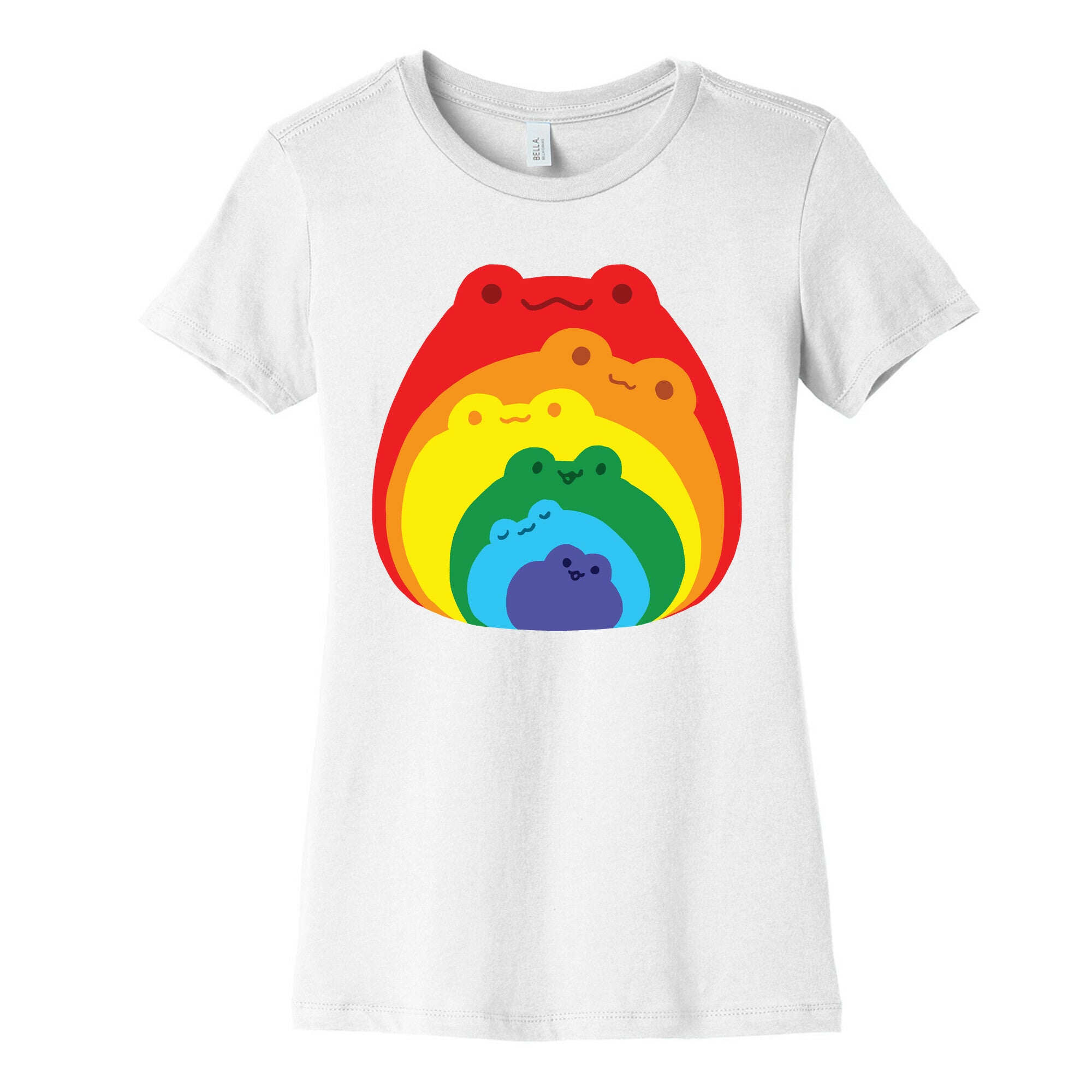 Frogs In Frogs In Frogs Rainbow Women's Cotton Tee