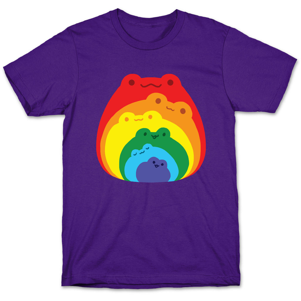 Frogs In Frogs In Frogs Rainbow T-Shirt