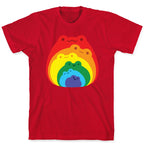 Frogs In Frogs In Frogs Rainbow T-Shirt