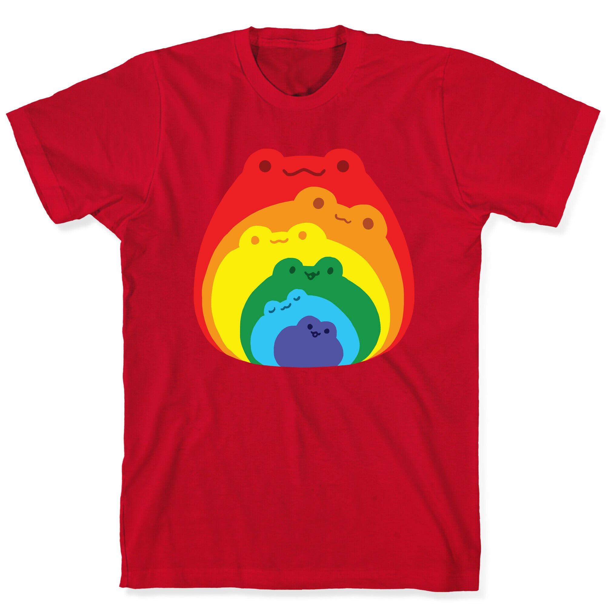 Frogs In Frogs In Frogs Rainbow T-Shirt
