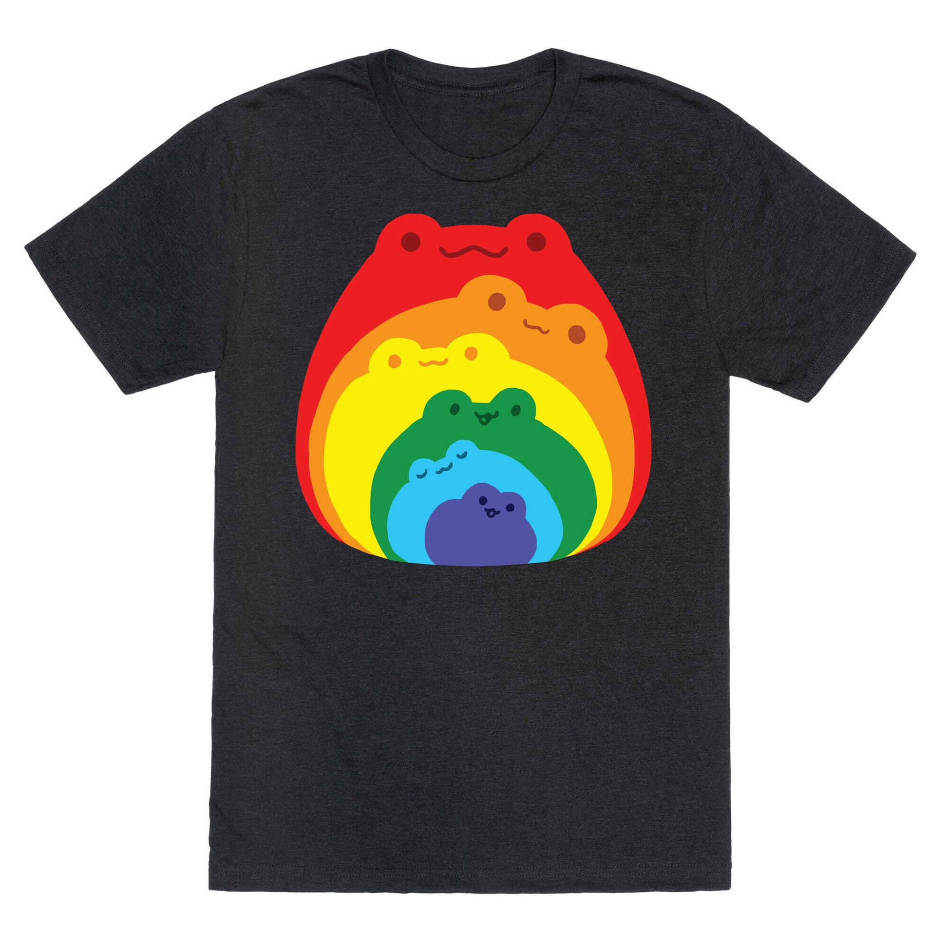 Frogs In Frogs In Frogs Rainbow Unisex Triblend Tee