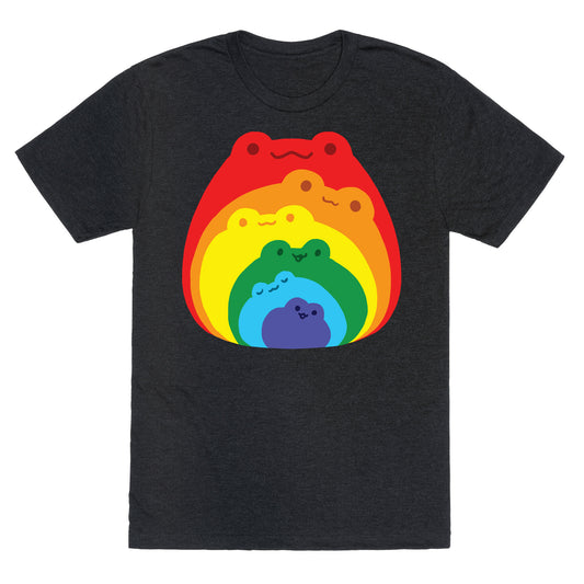 Frogs In Frogs In Frogs Rainbow Unisex Triblend Tee
