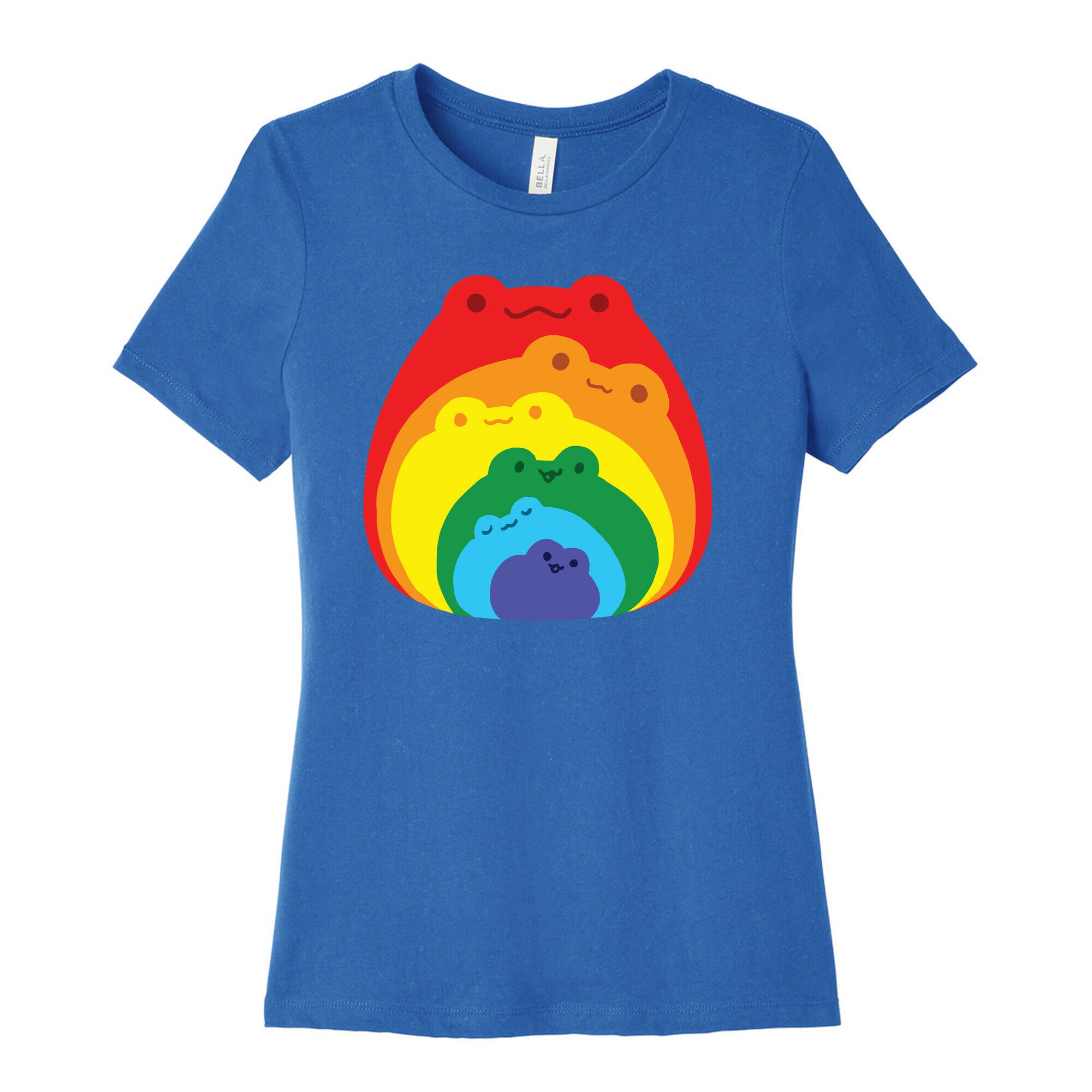 Frogs In Frogs In Frogs Rainbow Women's Cotton Tee